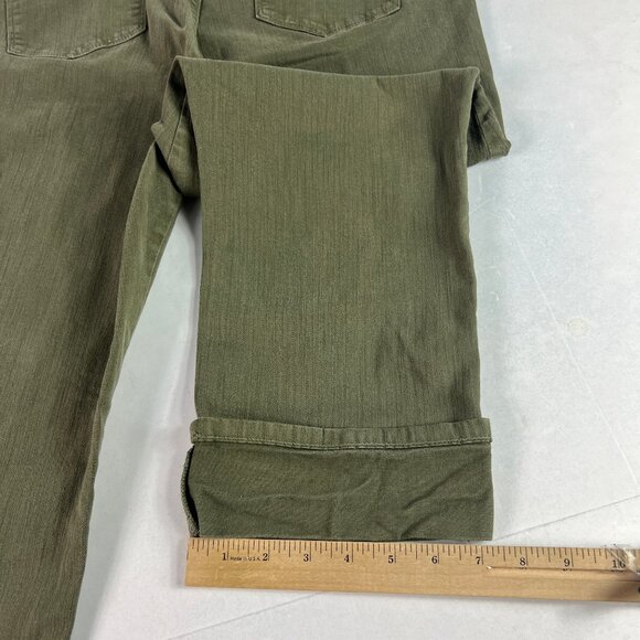 Not Your Daughters Jeans Women's 36x22* Dayla Wide Cuff Capri Green Denim Tag 14 - Picture 11 of 16